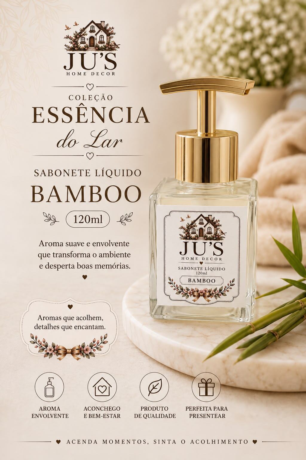 Sabonete Líquido Bamboo 120ml