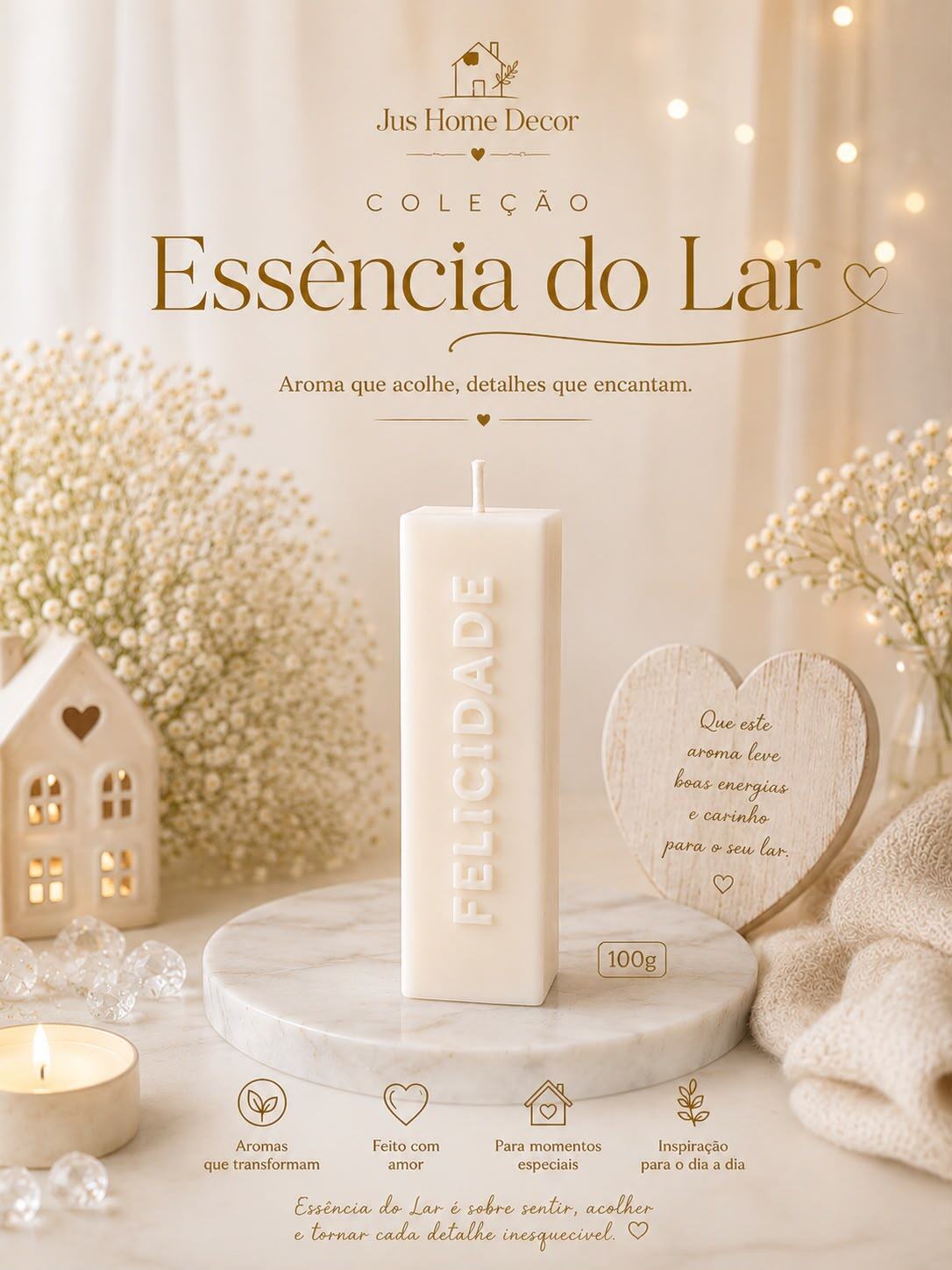 Vela Felicidade 100g